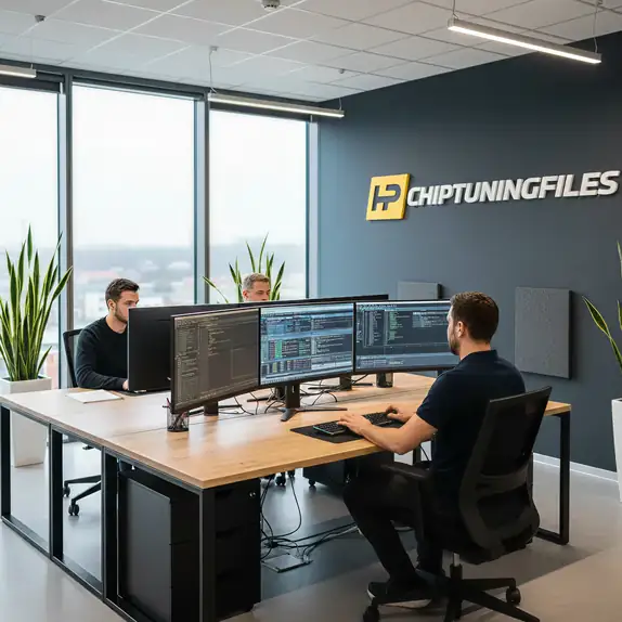 In-house engineers working on tuning files
